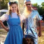 Matt, Amy, and Gus of the Peddlers Post dressed up like Dorthy and the Tin Man and a Lion 3rd Annual Monster Car Show at the Boy's & Girl's Club of Hernando County. 2022