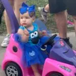 Baby dressed as the cookie monster at the 4th Annual Monster Car Show with the Boys and Girls Club of Hernando County.2023